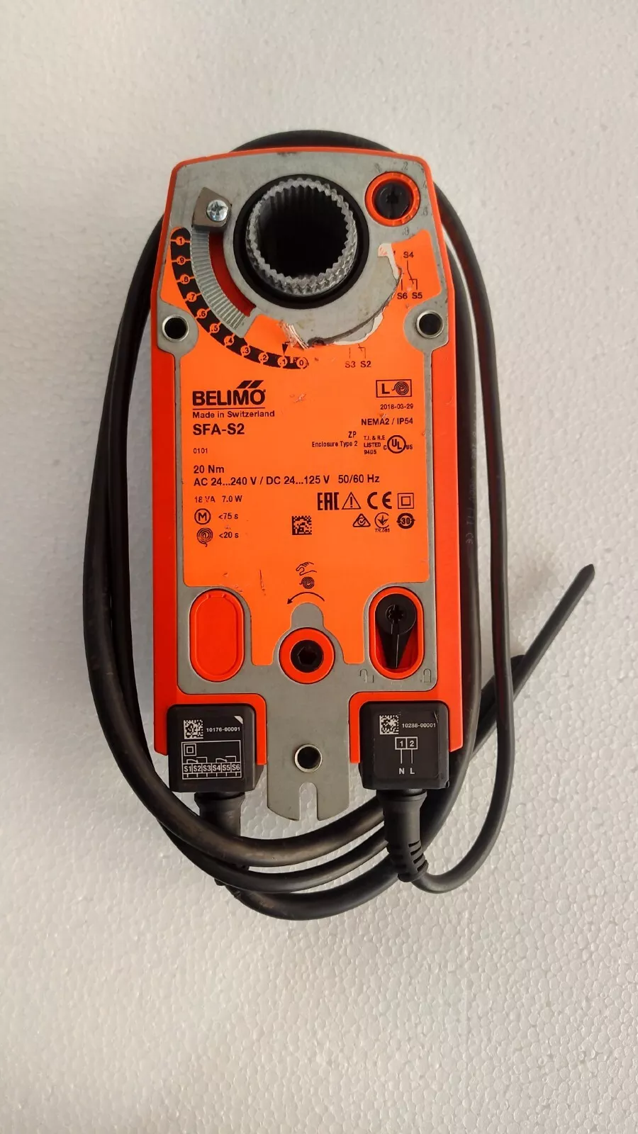 Belimo sfa-s2 / SFA-S2 Fire and smoke dampers / Spring-return actuator